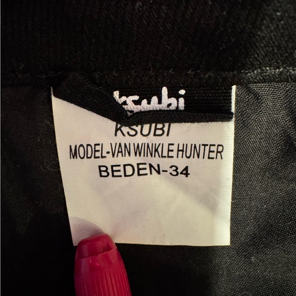 KSUBI Mens 34 Waist Van Winkle Hunter Beden Black Skinny Jeans NWOT - Picture 5 of 10